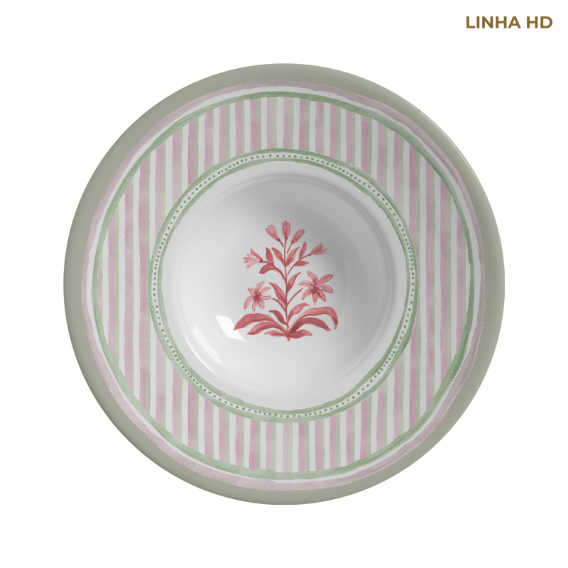 PRATO RISOTO NINA FLOWERS S/ TAMPA - Linha Nina Flowers - HD - 