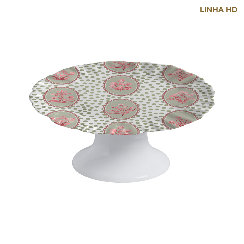 PRATO BOLO BOLINHA NINA FLOWERS C/ PE - Linha Nina Flowers - HD - 