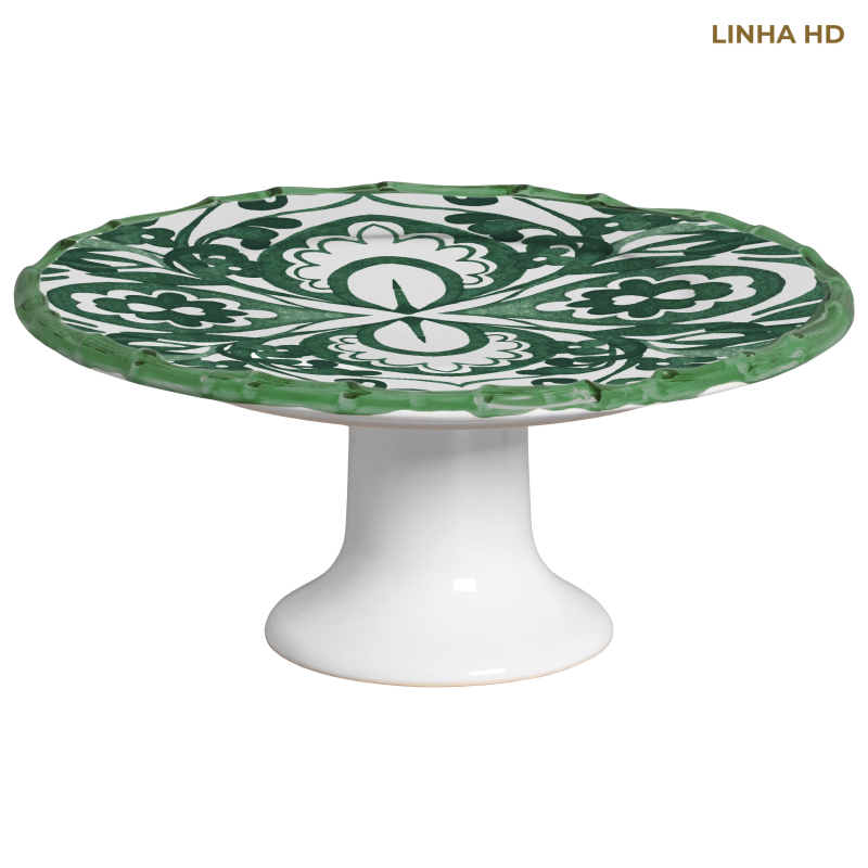 PORTA TORTA DOLCE MARE GREEN C/ PE - Linha Dolce Mare - HD - 