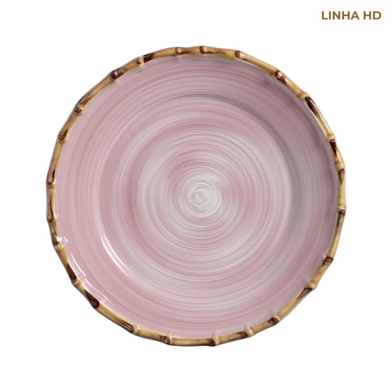 PRATO RASO FLAT ROSA - Linha Cores – HD - 