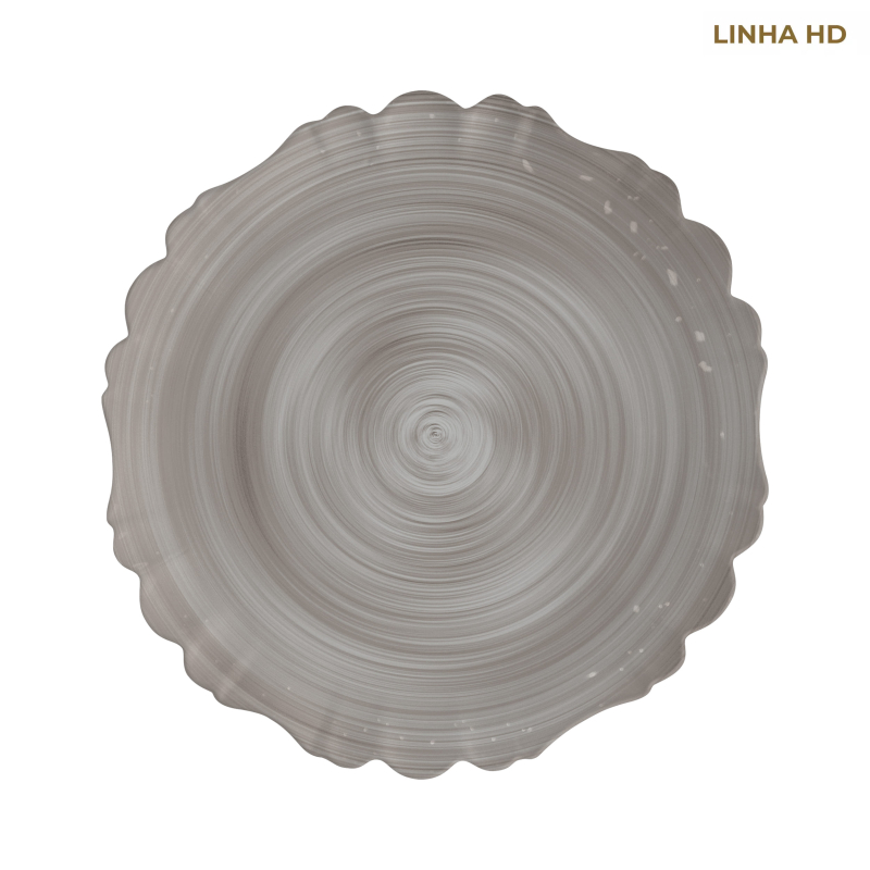 PRATO RASO COLORS PALM CINZA - Linha Cores – HD - 