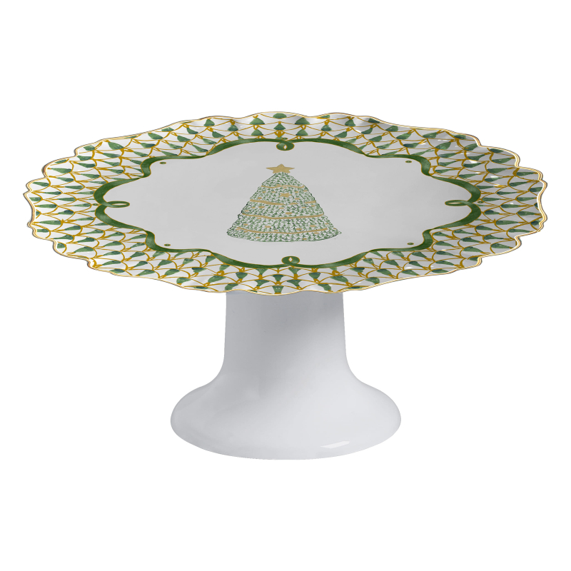 PORTA TORTA CHRISTMAS BELL C/ PE - Linha Christmas Bell - 