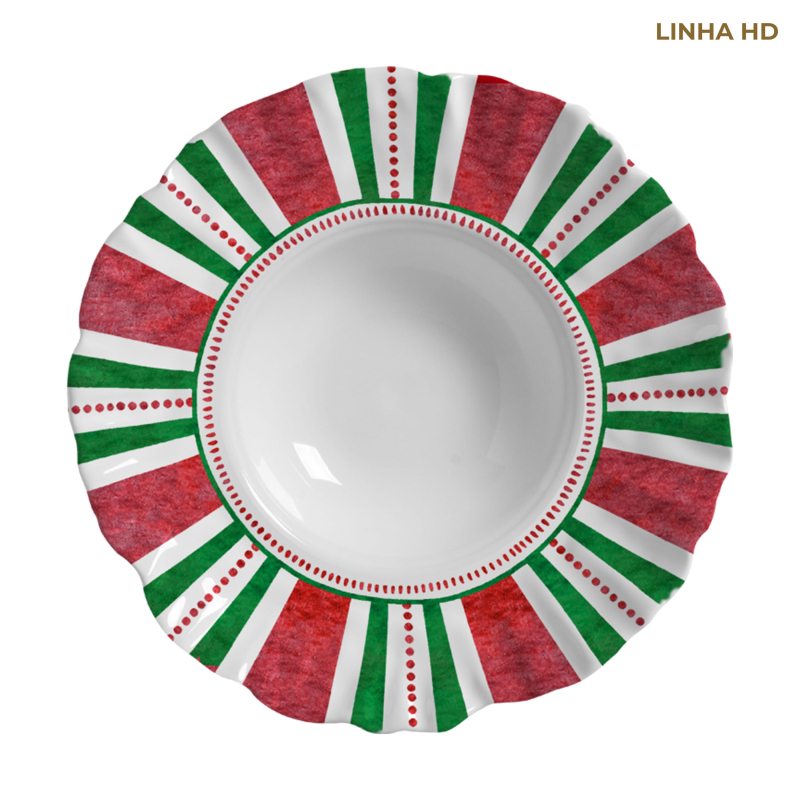 PRATO RISOTO CHRISTMAS PUPPIES - Linha Christmas Puppies - HD - 