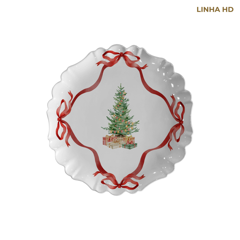 PRATO SOBREMESA PIN DE NOEL ARVORE - Linha Pin de Noel - HD - 