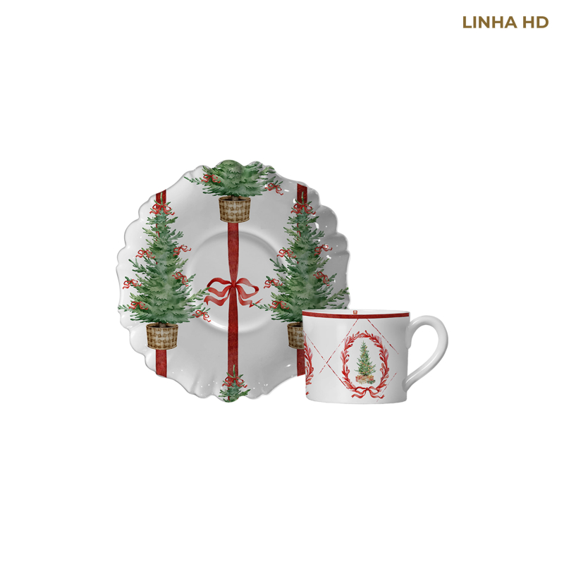 XICARA CHA PIN DE NOEL C/ PIRES - Linha Pin de Noel - HD - 