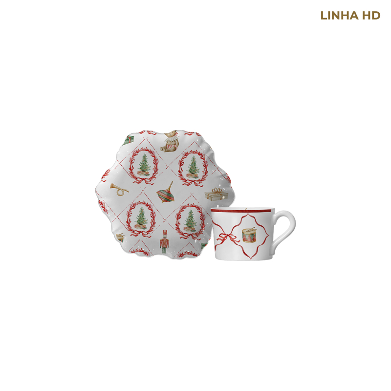 XICARA CAFE PIN DE NOEL C/ PIRES - Linha Pin de Noel - HD - 