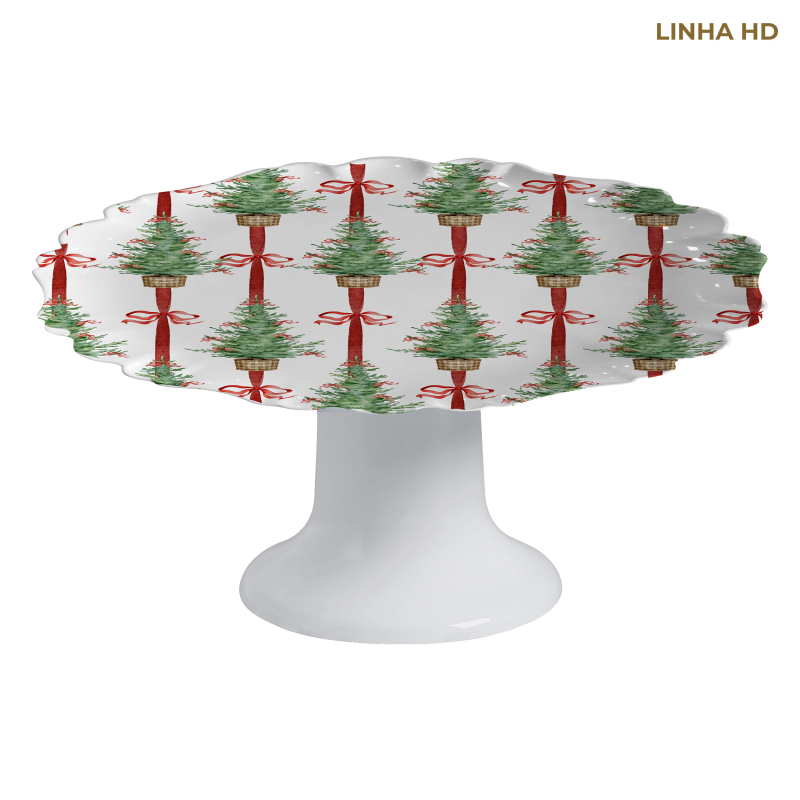 PORTA TORTA PIN DE NOEL C/ PE - Linha Pin de Noel - HD - 