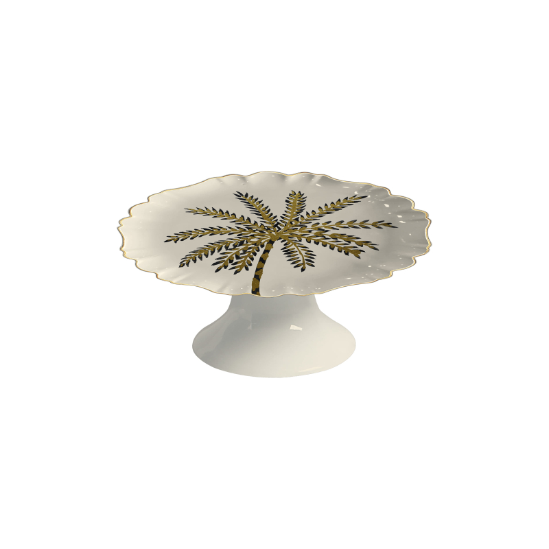 PORTA PETIT FOUR COCONUT GOLD WHITE C/ PE - Linha Coconut Gold - 