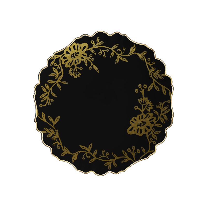 PRATO RASO COCONUT GOLD BLACK - Linha Coconut Gold - 