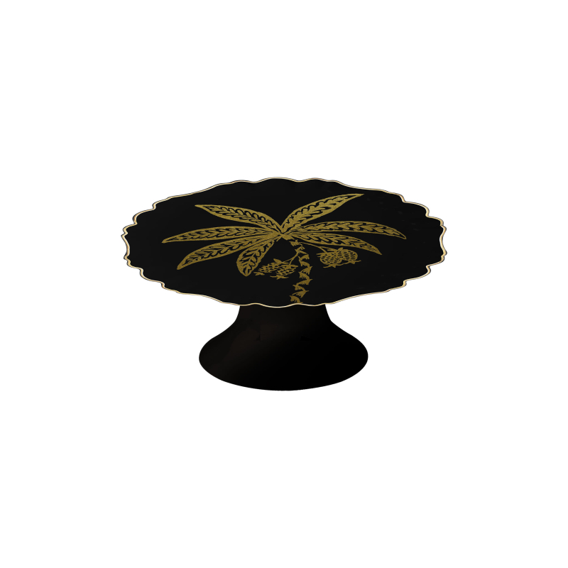 PORTA PETIT FOUR COCONUT GOLD BLACK C/ PE - Linha Coconut Gold - 
