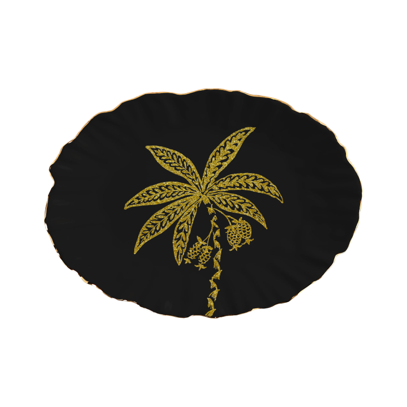TRAVESSA PEQUENA COCONUT GOLD BLACK - Linha Coconut Gold - 
