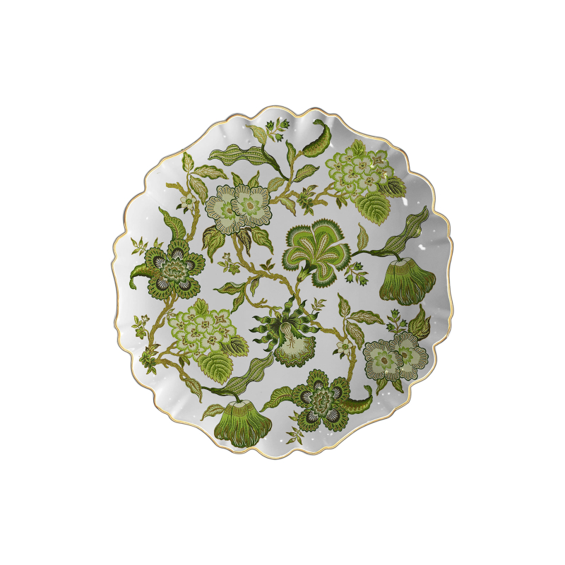 PRATO SOBREMESA GOLDEN GARDEN ESTAMPADO - Linha Golden Garden - 