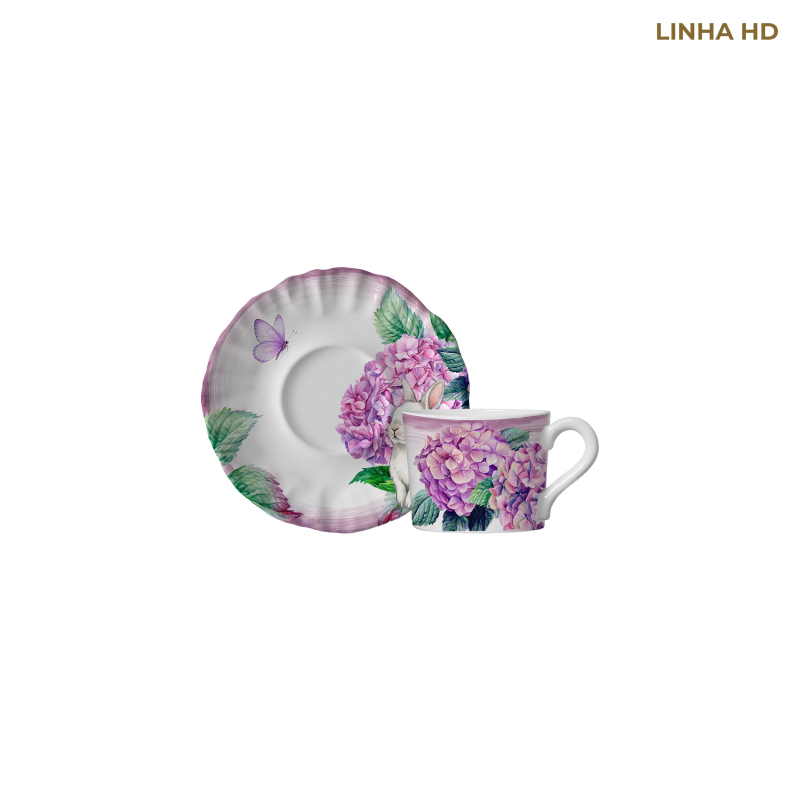 XICARA CAFE JARDIN D'HORTENSIA C/ PIRES - Linha Jardin D'Hortensia - HD - 