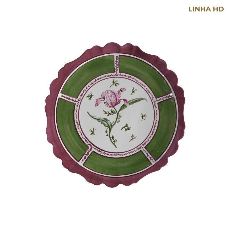 PRATO SOBREMESA PINK TULIP - Linha Pink Tulip - HD - 