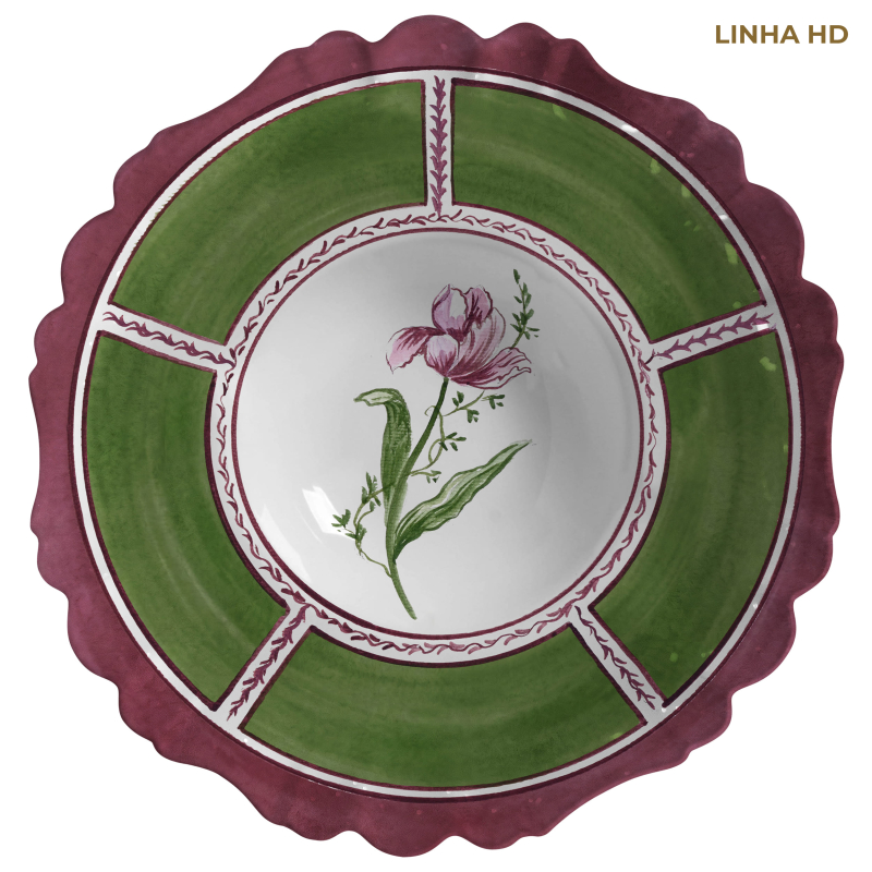 PRATO RISOTO PINK TULIP S/ TAMPA - Linha Pink Tulip - HD - 