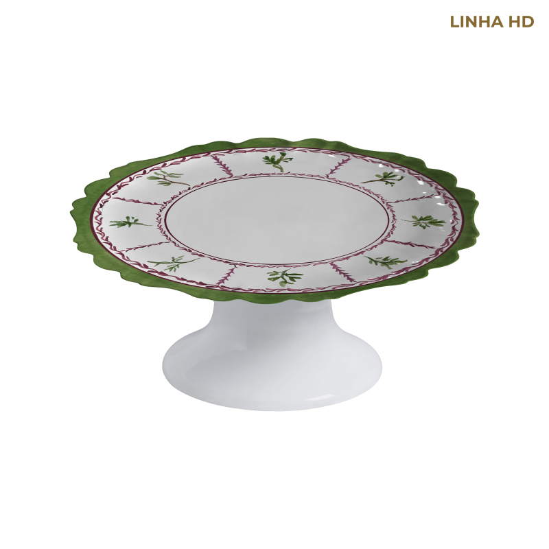 PRATO BOLO PINK TULIP C/ PE - Linha Pink Tulip - HD - 
