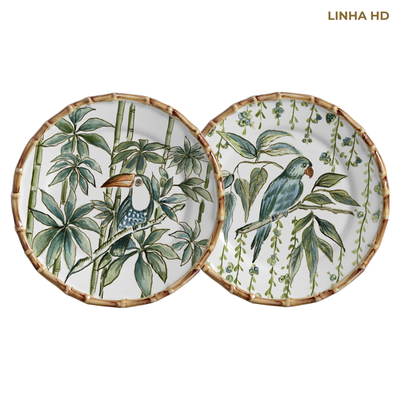 PRATO SOBREMESA BAMBOO GROVE - Linha Bamboo Grove - HD - 