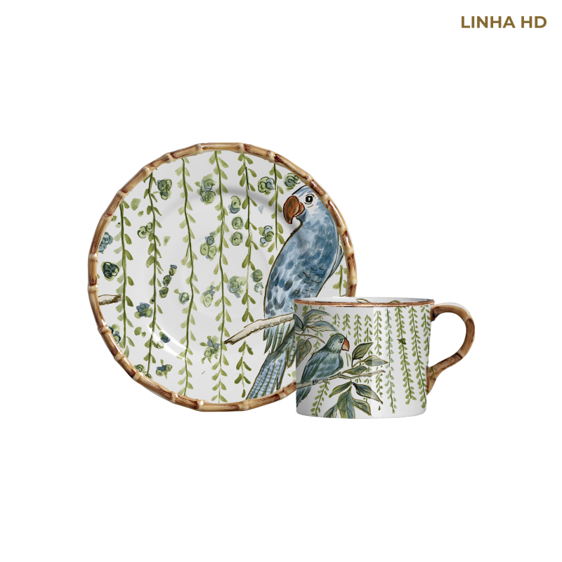 XICARA CHA BAMBOO GROVE C/ PIRES - Linha Bamboo Grove - HD - 