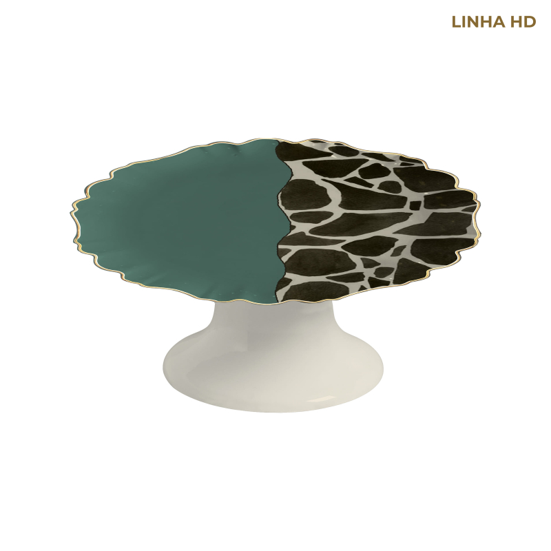 PRATO BOLO JUNGLE COLORS GIRAFA C/ PE - Linha Jungle Colors - HD - 