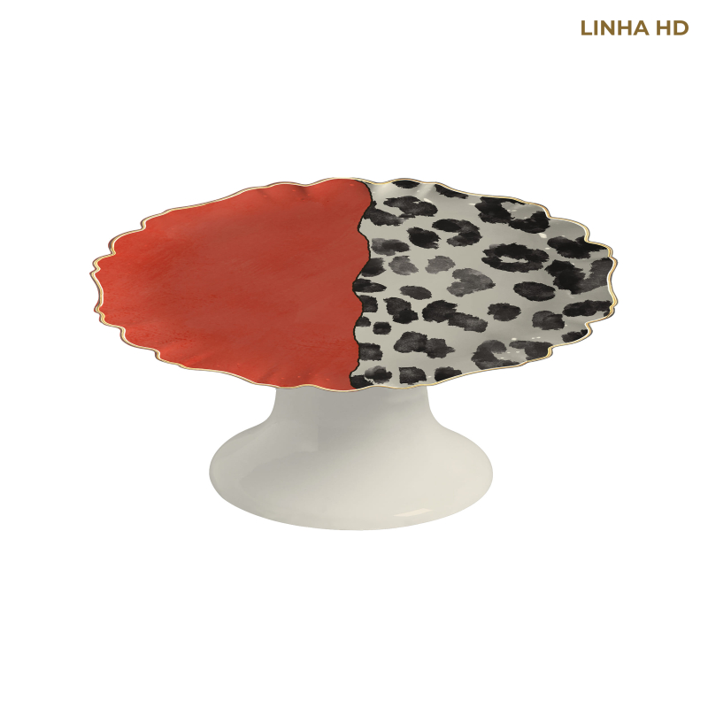 PRATO BOLO JUNGLE COLORS ONCA C/ PE - Linha Jungle Colors - HD - 