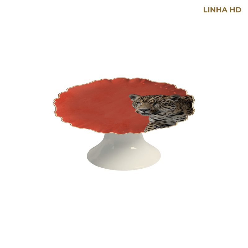 PORTA PETIT FOUR JUNGLE COLORS ONCA C/ PE - Linha Jungle Colors - HD - 