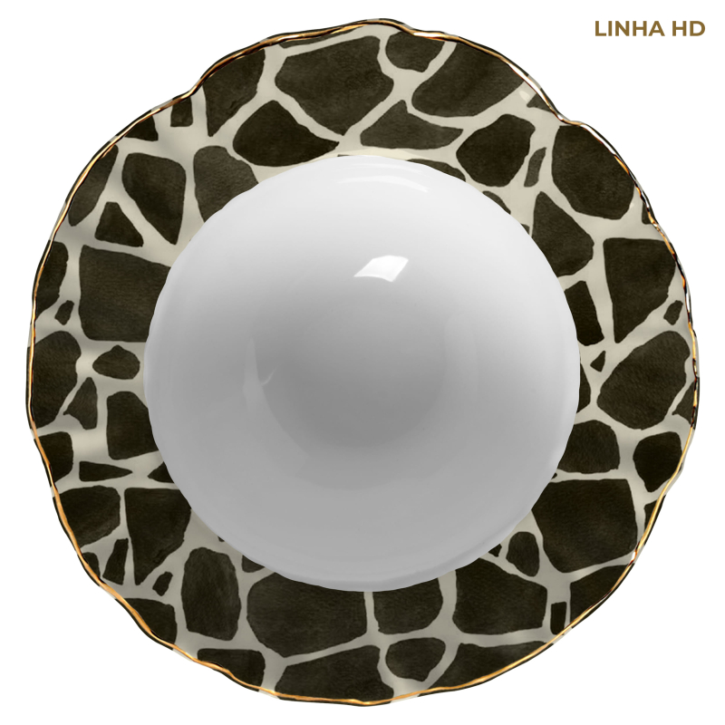 TIGELA GRANDE JUNGLE COLORS GIRAFA - Linha Jungle Colors - HD - 