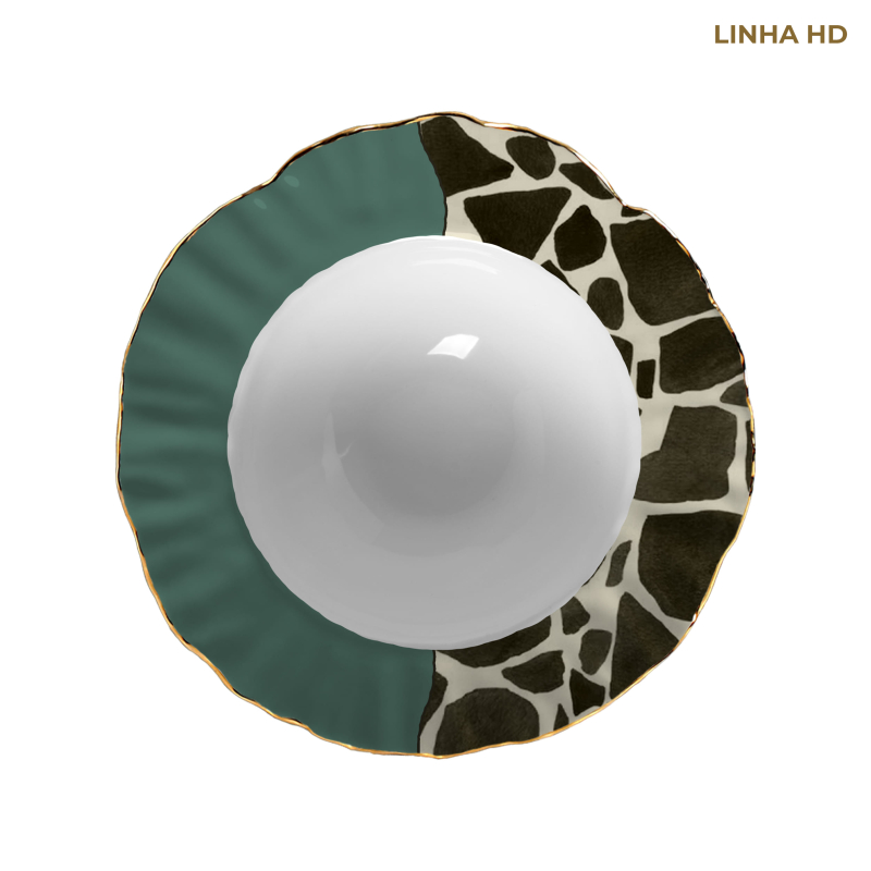 TIGELA MEDIA JUNGLE COLORS GIRAFA - Linha Jungle Colors - HD - 