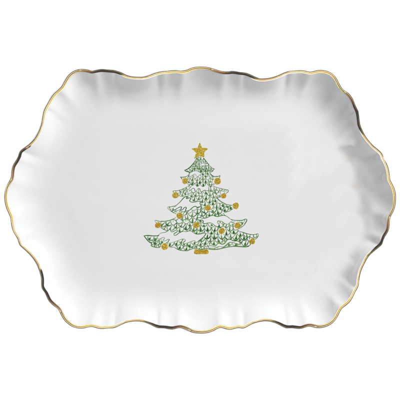 TRAVESSA MEDIA RETANGULAR CHRISTMAS BELL - Linha Christmas Bell - 