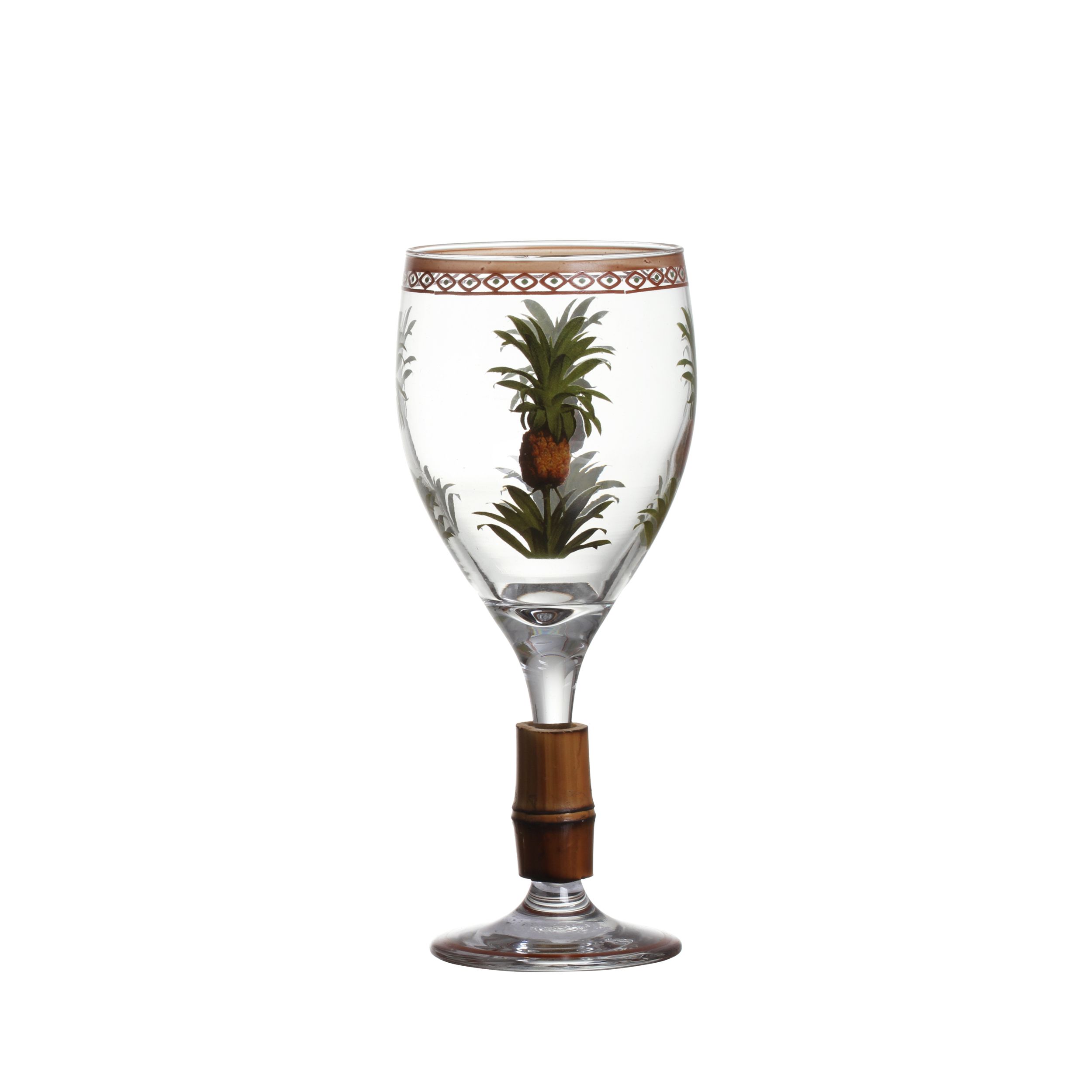 TAÇA DE VINHO KENYA C/ BAMBU - Linha Kenya - 