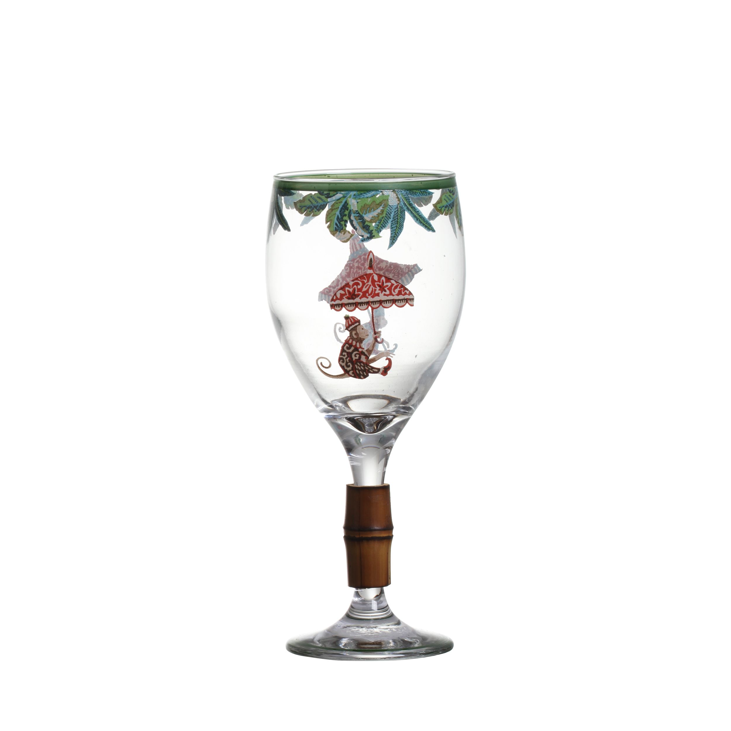 TAÇA DE VINHO TAMARIN C/ BAMBU - Linha Tamarin - 