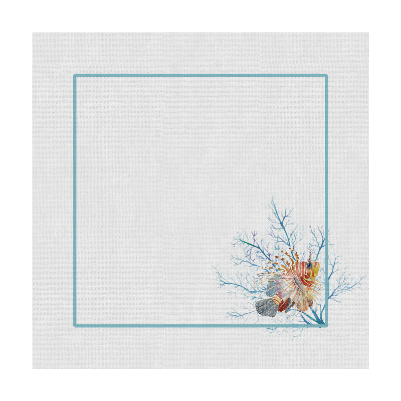CONJ. GUARDANAPO BLEU DU MER BRANCO -  Complementos - 