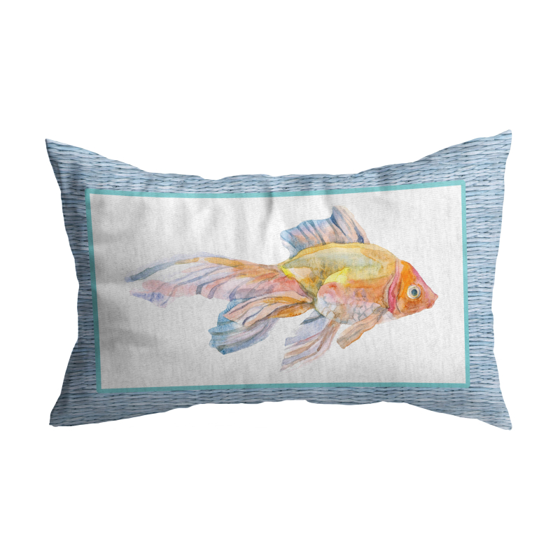 ALMOFADA DE RIM BLEU DU MER BORDA AZUL -  Complementos - 